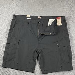 Levi's Carrier Cargo Men's Bottoms 100% Cotton Gray Graphite Shorts Size 48 NWT